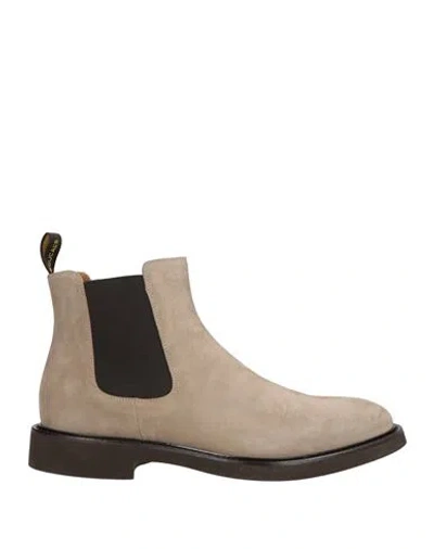 DOUCAL'S DOUCAL'S MAN ANKLE BOOTS CAMEL SIZE 12 LEATHER