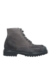 Doucal's Man Ankle Boots Charcoal Size 7 Leather In Grey