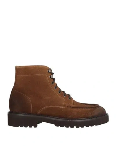 Doucal's Man Ankle Boots Chocolate Brown Size 13 Leather