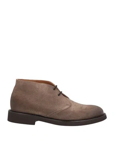 Doucal's Man Ankle Boots Chocolate Brown Size 9 Soft Leather