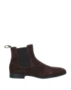 Doucal's Man Ankle Boots Chocolate Brown Size 9 Soft Leather