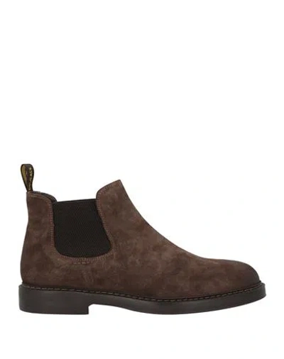 Doucal's Man Ankle Boots Dark Brown Size 11 Leather