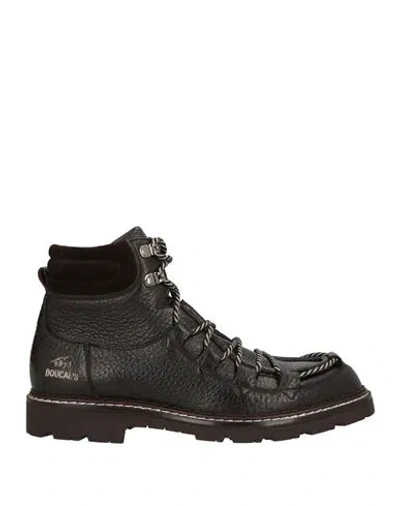 Doucal's Man Ankle Boots Dark Brown Size 12 Leather