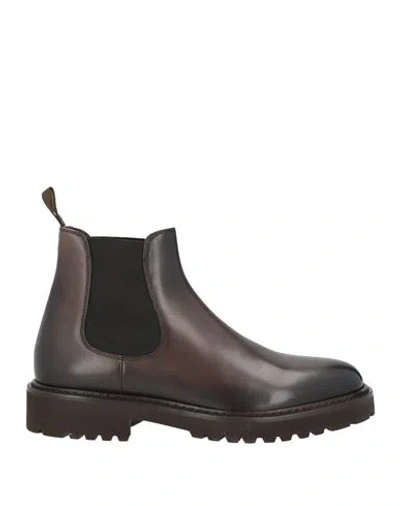 Doucal's Man Ankle Boots Dark Brown Size 7.5 Leather