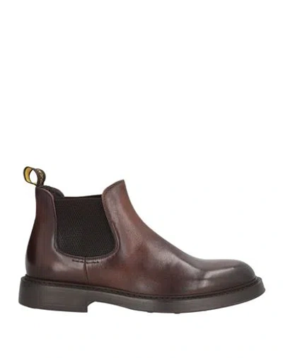 Doucal's Man Ankle Boots Dark Brown Size 8 Leather