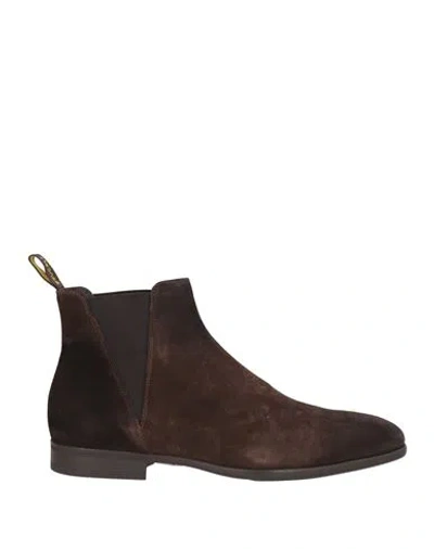 Doucal's Man Ankle Boots Dark Brown Size 8.5 Soft Leather