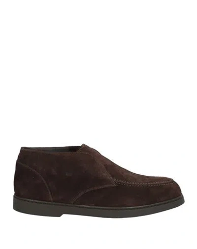 Doucal's Man Ankle Boots Dark Brown Size 9 Leather