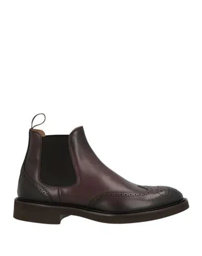 Doucal's Man Ankle Boots Dark Brown Size 9 Leather