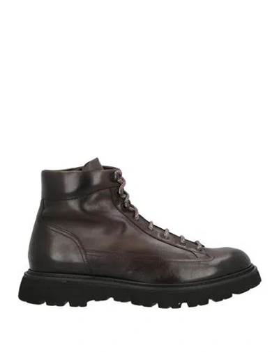 Doucal's Man Ankle Boots Dark Brown Size 9 Leather
