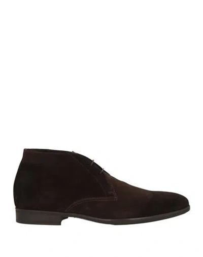 Doucal's Man Ankle Boots Dark Brown Size 9 Leather
