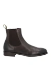 Doucal's Man Ankle Boots Chocolate Brown Size 9 Soft Leather In Brown