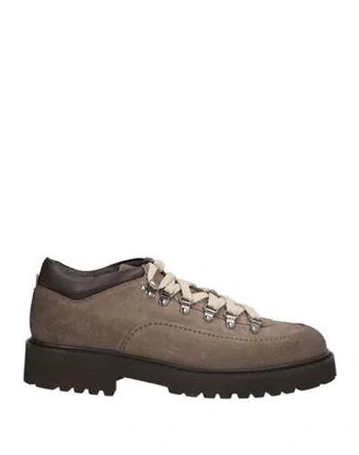 Doucal's Man Ankle Boots Grey Size 9 Leather In Gray