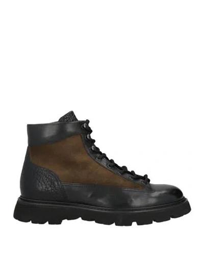 Doucal's Man Ankle Boots Military Green Size 9 Leather