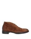 Doucal's Man Ankle Boots Tan Size 8 Leather In Brown