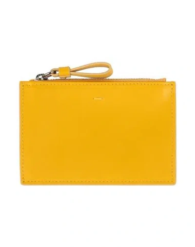 Doucal's Man Coin Purse Yellow Size - Calfskin