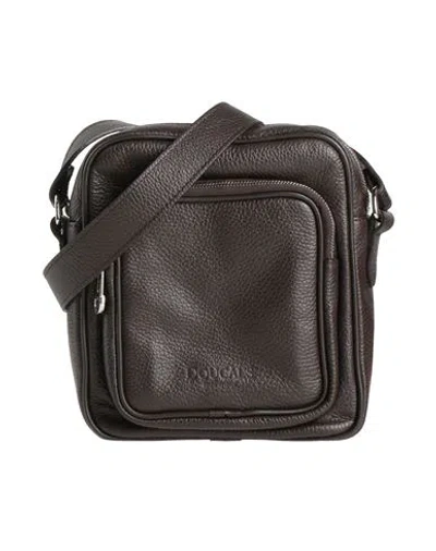 Doucal's Man Cross-body Bag Dark Brown Size - Leather