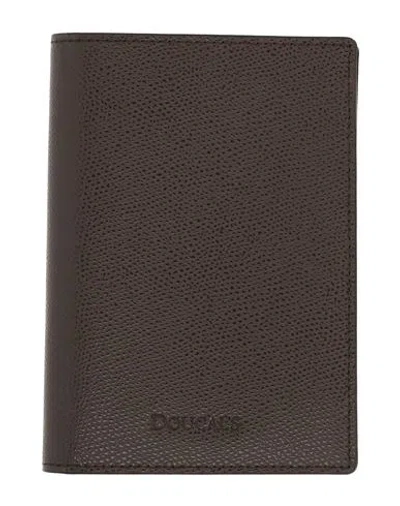 Doucal's Man Document Holder Dark Brown Size - Calfskin