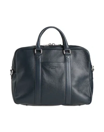 Doucal's Man Handbag Navy Size - Leather In Blue
