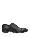 Doucal's Man Lace-up Shoes Black Size 13 Leather