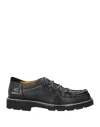 Doucal's Man Lace-up Shoes Black Size 9 Leather In Black