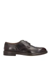 Doucal's Man Lace-up Shoes Chocolate Brown Size 12 Calfskin