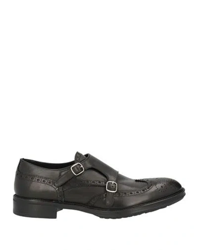 Doucal's Man Loafers Black Size 12 Calfskin