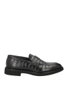 Doucal's Man Loafers Black Size 12 Leather
