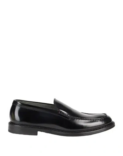DOUCAL'S DOUCAL'S MAN LOAFERS BLACK SIZE 14 LEATHER