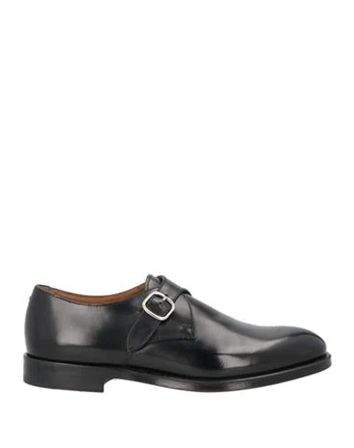 Doucal's Man Loafers Black Size 7 Leather