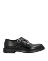 Doucal's Leather Classic Monk Straps In Black