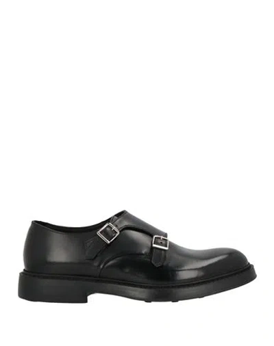 DOUCAL'S DOUCAL'S MAN LOAFERS BLACK SIZE 8 LEATHER