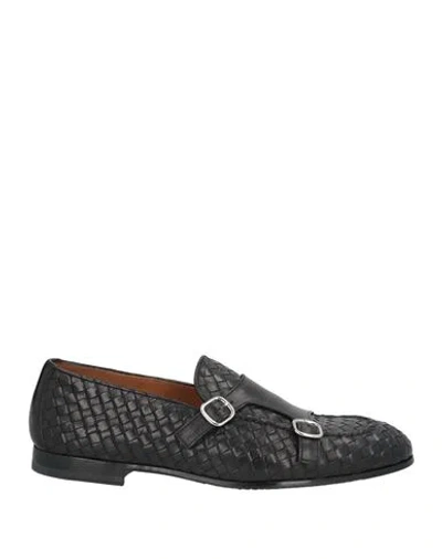 Doucal's Man Loafers Black Size 9 Leather