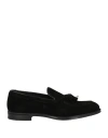 Doucal's Man Loafers Black Size 9 Leather