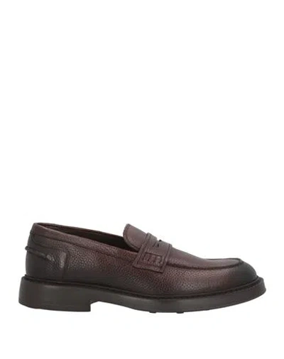 Doucal's Man Loafers Black Size 9 Leather