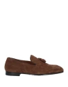 Doucal's Man Loafers Brown Size 9 Leather