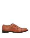 Doucal's Man Loafers Camel Size 9 Calfskin In Beige