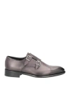 Doucal's Man Loafers Charcoal Size 9 Soft Leather In Grey
