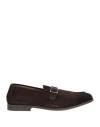 Doucal's Man Loafers Dark Brown Size 9 Leather