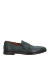 Doucal's Man Loafers Dark Green Size 10 Soft Leather