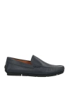 Doucal's Man Loafers Midnight Blue Size 6 Leather In Blue
