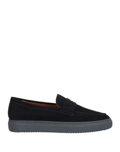 Doucal's Man Loafers Midnight Blue Size 7.5 Leather