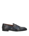 Doucal's Man Loafers Midnight Blue Size 8.5 Leather