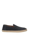 Doucal's Man Loafers Midnight Blue Size 9 Leather