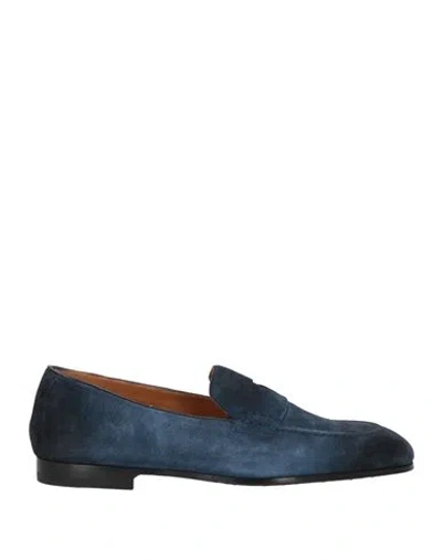 Doucal's Man Loafers Navy Size 9 Leather