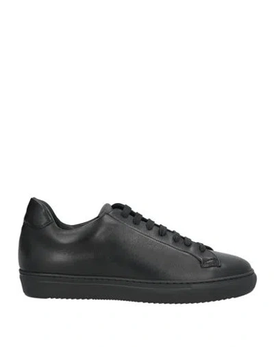 DOUCAL'S DOUCAL'S MAN SNEAKERS BLACK SIZE 6.5 LEATHER