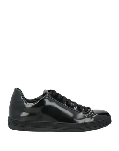 Doucal's Man Sneakers Black Size 9 Leather