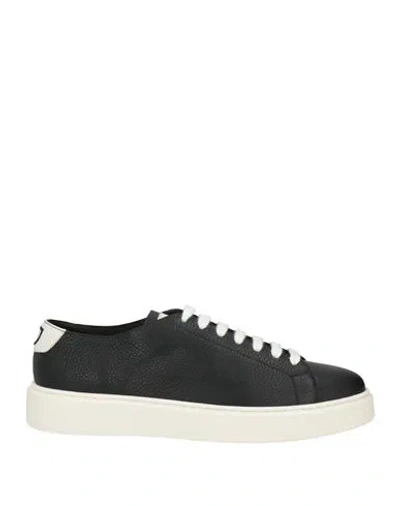 Doucal's Man Sneakers Black Size 9.5 Leather