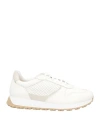 Doucal's Man Sneakers Ivory Size 8 Leather In White