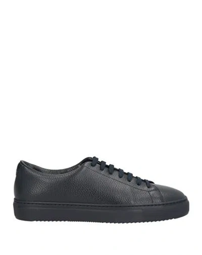 DOUCAL'S DOUCAL'S MAN SNEAKERS MIDNIGHT BLUE SIZE 7 LEATHER