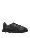 Doucal's Man Sneakers Midnight Blue Size 8 Leather